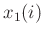 $x_1(i)$