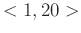 $<1,20>$