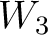 $W_3$