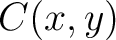 $\displaystyle C(x,y)$