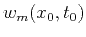 $\displaystyle w_m (x_0,t_0)$