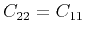 $ C_{22}=C_{11}$