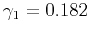 $ \gamma_1=0.182$