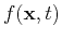 $ f({\bf x},t)$