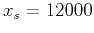 $ x_s = 12000$