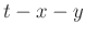 $t-x-y$