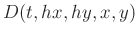 $D(t,hx,hy,x,y)$