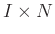 $I\times N$