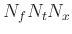 $N_fN_tN_x$