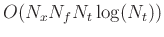 $O(N_xN_fN_t\log(N_t))$