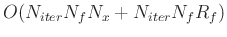$O(N_{iter}N_fN_x+N_{iter}N_fR_f)$