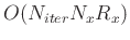 $O(N_{iter}N_xR_x)$