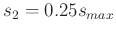 $s_2=0.25s_{max}$